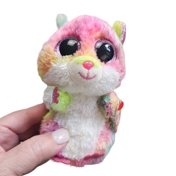 Ty Beanie Boos 36214 Rodney The Pink Hamster 6" - Picture 1 of 11